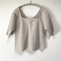 OHOTORO 2way Uneck top / サンドベージュのサムネイル