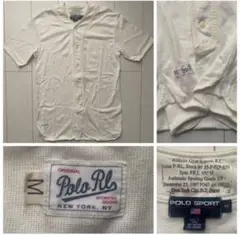 美品 90s POLO SPORT ラルフローレン baseball shirt