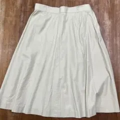 レリアン　ベージュ フレアスカート 15+