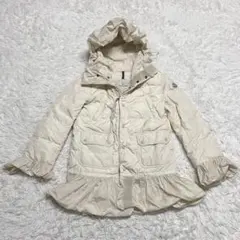 【美品】MONCLER・モンクレール・ダウンジャケット・ナイロン・フリル・S相当