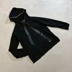 【美品】RINASCIMENTO フード付きトップス S ブラックのサムネイル