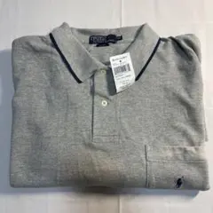 【新品未使用】　90s ラルフローレン　ポロシャツ　XXL グレー