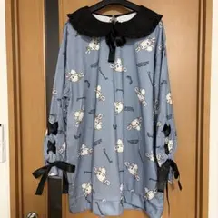 シナモンロール　Avail 真夜中のメロクロ シチュニック 裏起毛 ワンピース