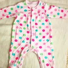 ホットビスケッツ うさこ ドット柄カバーオール