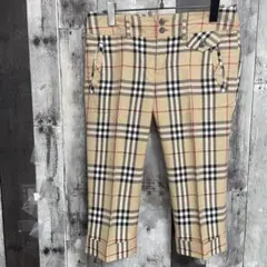 BURBERRY　バーバリー　ノバチェック　クロップドパンツ　ハーフパンツ　38