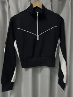 JEANASISトラックジャージー2Pワンピース ネイビー/ホワイト