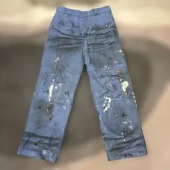 良品Dickiesディッキーズペインターパンツリメイク1点物ホワイトユニ