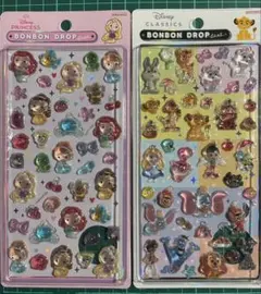 国内正規品　ディズニー　ボンボンドロップシール　2種類セット