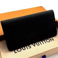 ルイ ヴィトン ポルトフォイユ ブラザ エピ ブラック長財布 黒