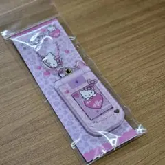 キティ スライドガラケーキーホルダー ヒョウ(ピンク)