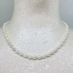 パール ネックレス 6-30 淡水 ホワイト