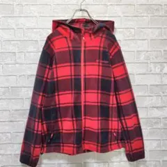 Columbia フリースジャケット レッド・ブラックチェック