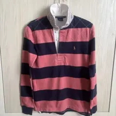 美品　 ラルフローレン　ストライプポロシャツ　常田大希着用 POLO RALPH LAUREN - 美品 POLO ラルフローレン ボーダー ラガーシャツ