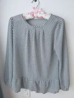 HIROMI YOSHIDA 白黒長袖ブラウス