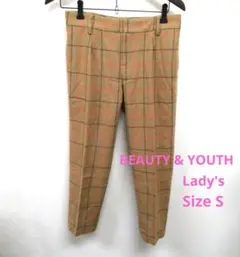 ★BEAUTY & YOUTH　レディース　カジュアルパンツ　ウール混　Sサイズ