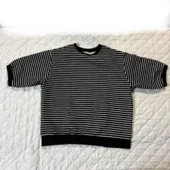 レディース 半袖 ボーダー Tシャツ ブラック