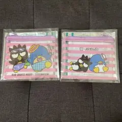 ※値下げ！スシロー×はぴだんぶい ファスナーポーチ ばつ丸 & タキシードサム