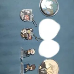 文豪ストレイドッグスの太宰治、中島敦の缶バッジ、キーホルダー、アクスタ