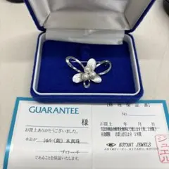 B5568 パール　ブローチ