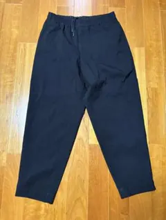 ユニクロU フランネルイージーワイドフィットパンツ　ブラック　M