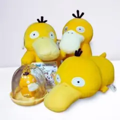 コダック　ぬいぐるみ3種　ドーム1種　ポケットモンスター