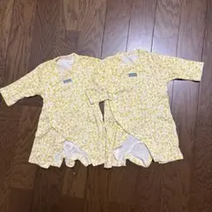 花柄ロンパース 2着セット 50〜60センチ