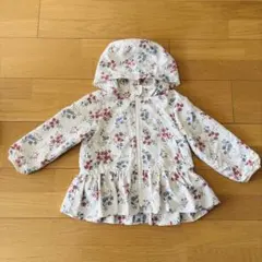 プティマイン 花柄ウインドブレーカー フリル付き 100cm