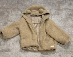 ボアフードジャケット ベージュ