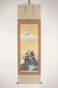 無銘鍾馗絹本掛軸 [B28757] 無銘鍾馗絹本掛軸 [B28757] - メルカリ