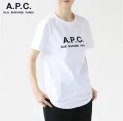 A.P.C. アーペーセー Rue Madame Paris ロゴTシャツ