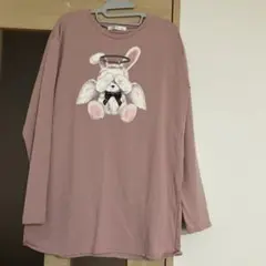 DEAR MY LOVE　ウサギ　天使　ピンク　長袖カットソー　ロンTのサムネイル
