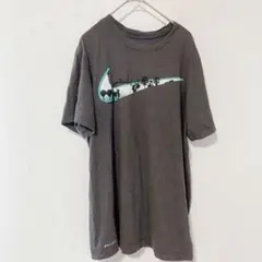 ナイキ パームツリー柄 Tシャツ クルーネック 半袖 S ダークグレー スポーツ