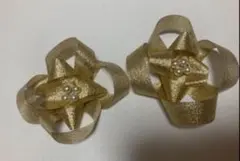 コサージュ ゴールド パール ペア