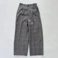 niko and… ワイドパンツ チェック M（D501）