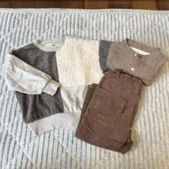 branshesトレーナー プティマイン　パンツ 無印シャツ100cm