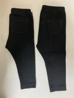 ユニクロベビー　ボトムス　レギンス　ブラック　80cm 2枚セット
