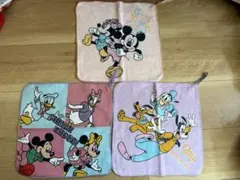 ミッキー　ミニー　ループタオル３枚セット