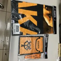 GIANTS タオル オレンジ/黒