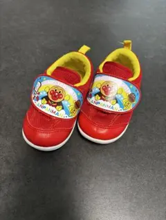 アンパンマン ベビーシューズ 赤 14cm キッズスニーカー