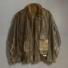 60's G-1 フライトジャケット 本革 ブラウン ヴィンテージ 古着