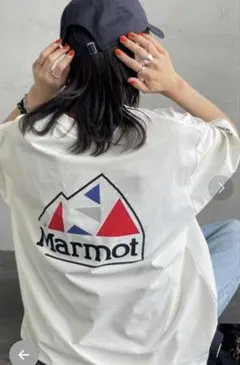 Marmot 別注 ドローコード付き バックプリントポケットTシャツのサムネイル
