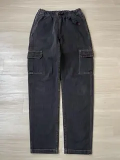 90s グラミチ USA製 ブラックデニム カーゴパンツ ビンテージ 古着 黒