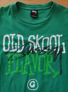 STUSSY® ステューシー プリントTee L 00's Y2K グリーン