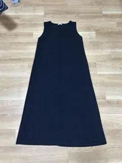 GLACIER ノースリーブ ロングワンピース M 黒