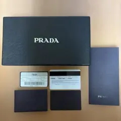 m*F様 PRADA レザー調ボックスとカード類セット