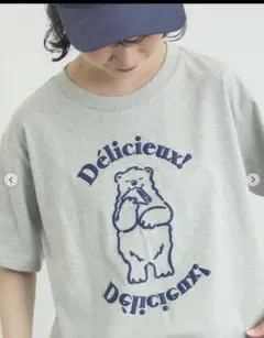 サマンサモスモス♡メルヘン×Samansa Mos2発泡プリントTシャツ♡グレーのサムネイル