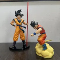 ドラゴンボール　孫悟空　フィギュア　2体セット　如意棒　筋斗雲