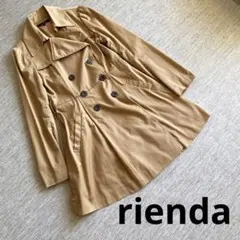 rienda リエンダ トレンチ コート ベルト無し S ベージュ