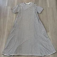 ビーミング ビームス ストライプ ロング ワンピース 半袖