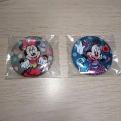 ミニーマウス 缶バッジ 2個セット